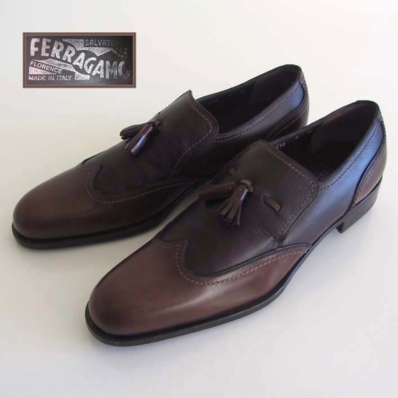 Salvatore Ferragamo Other - new SALVATORE FERRAGAMO wingtip tassel loafers 8 D